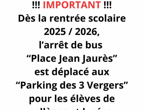 Changement de lieu / Arrêt de bus