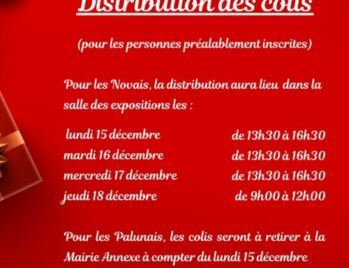 Distribution des colis de Noël pour les + de 75 ans