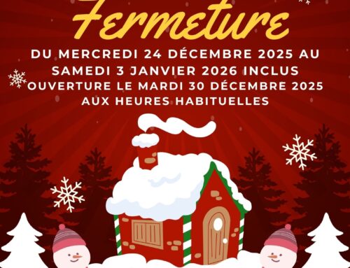 Horaires d&rsquo;ouverture durant les fêtes / Médiathèque