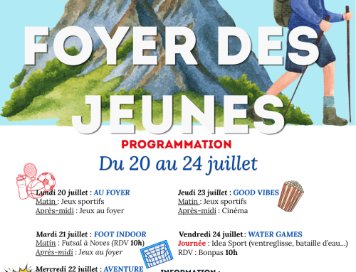 Foyer des Jeunes – Planning semaine 3